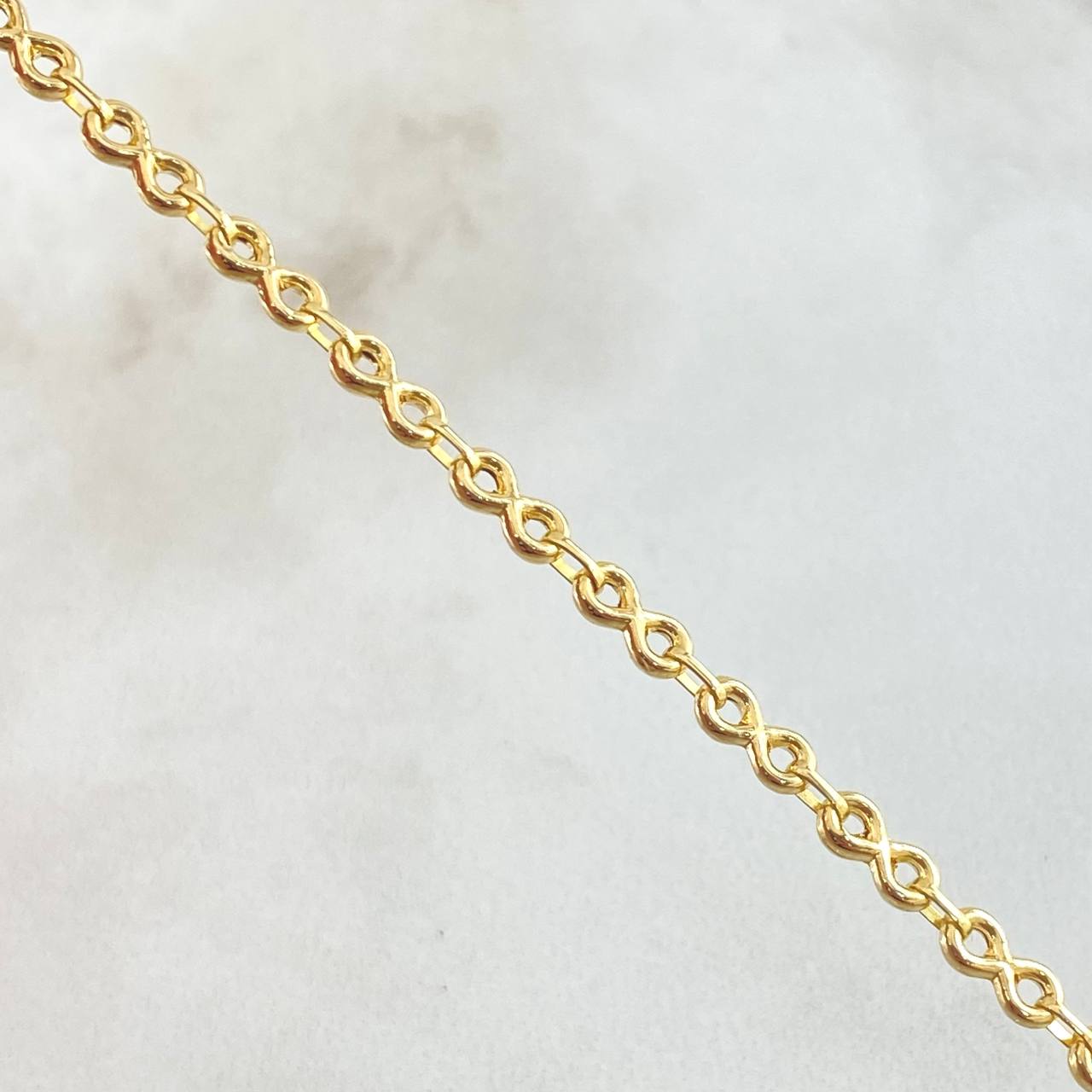 Tobillera Infinito 2.95gr / 25.5cm / Oro Amarillo 18K *