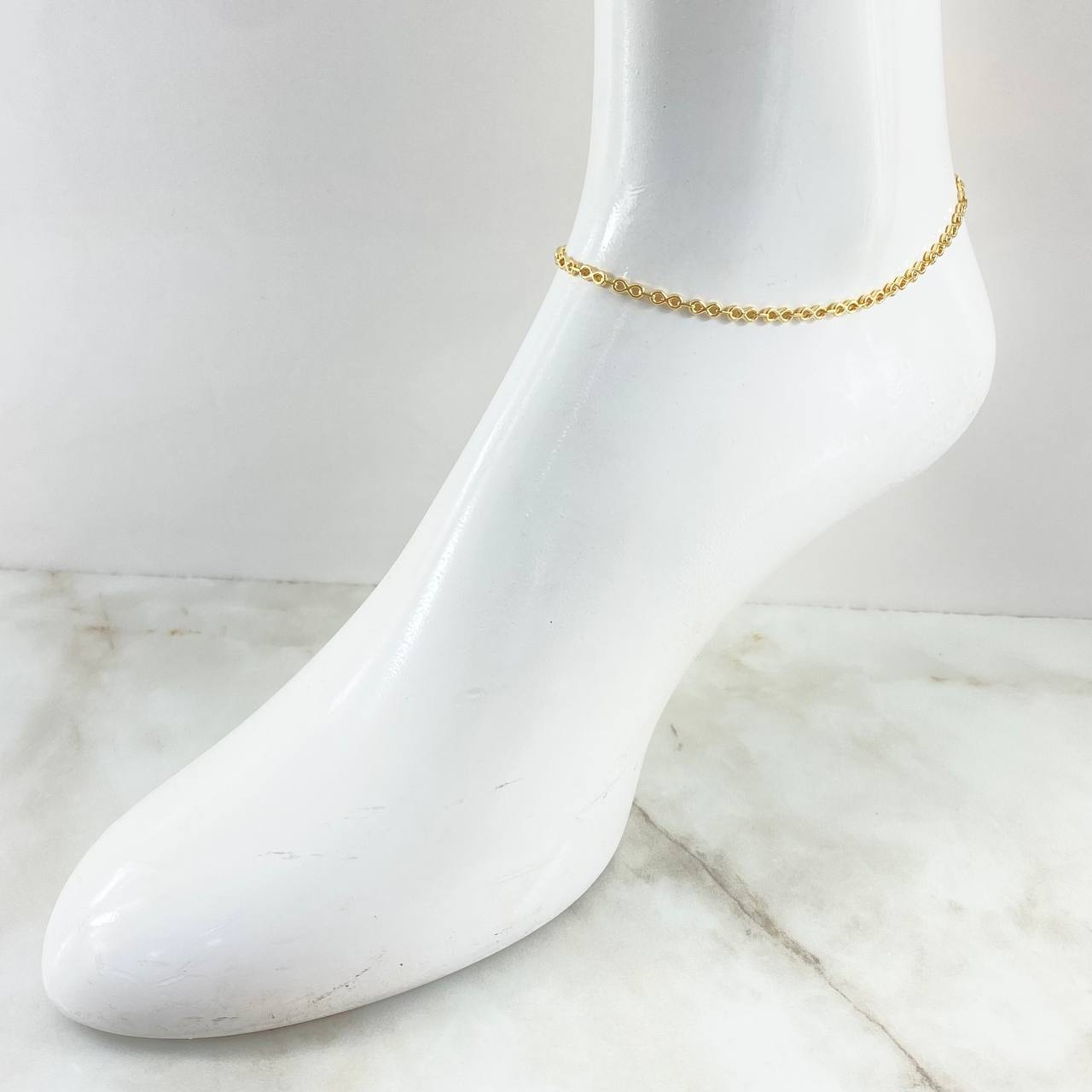 Tobillera Infinito 2.95gr / 25.5cm / Oro Amarillo 18K *