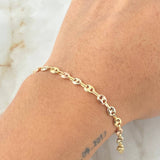 GC Bracelet 2.75gr / 7.5in / Three 18K Golds ©