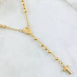 Miraculous Virgin Rosary Polished Cross 6.75gr / 17.7in / 18K Yellow Gold