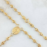 Rosary GC Virgin Miraculous 6.3gr / 21.7in / 18K Gold