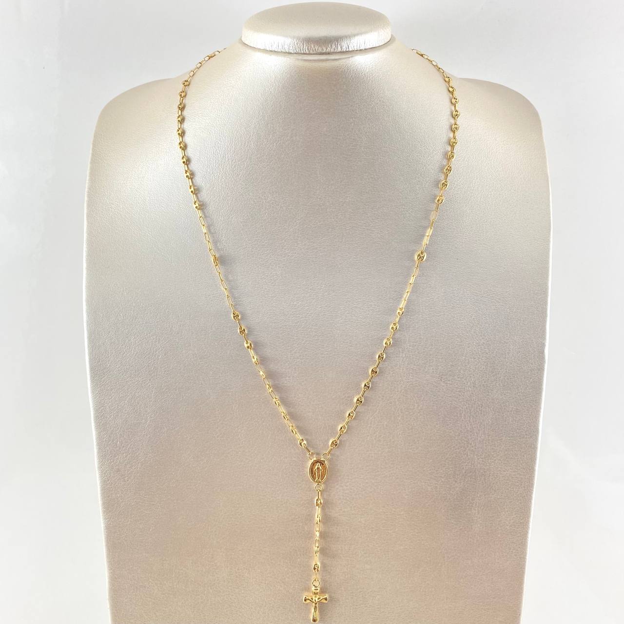 GC Rosary Miraculous Virgin 6.6gr / 21.7in / 18K Gold