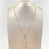 Rosary GC Virgin Miraculous 6.3gr / 21.7in / 18K Gold