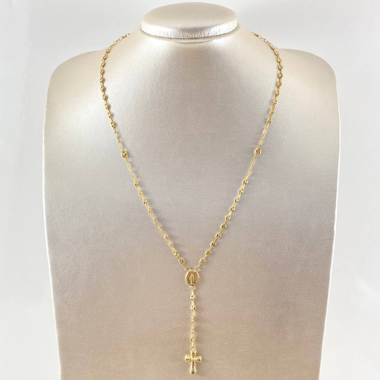 Rosary GC Virgin Miraculous 6.3gr / 19.7in / 18K Gold ©
