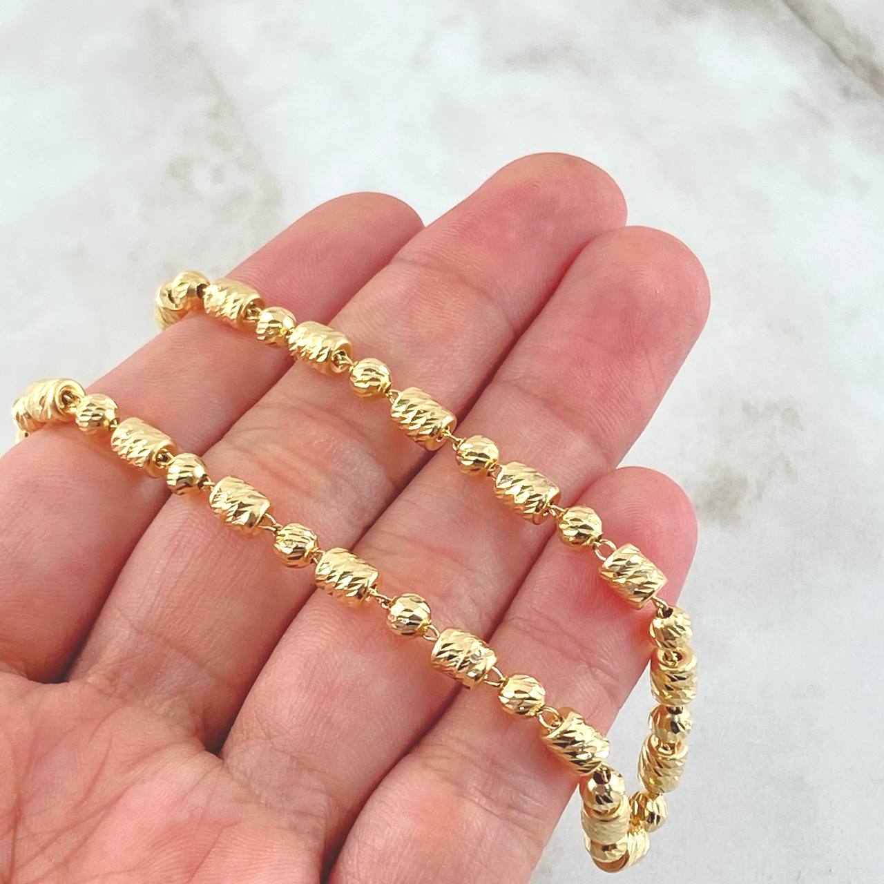 Military Morse Chain 15.65gr / 23.6in / 18K Gold ©