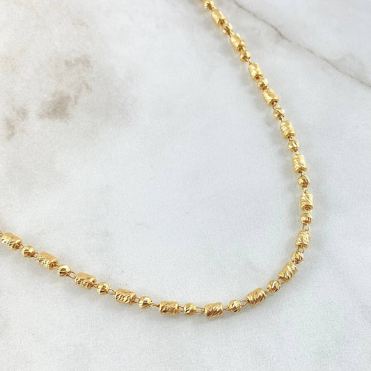 Cadena Militar Morse 11.05gr / 60cm / Oro Amarillo 18K ©
