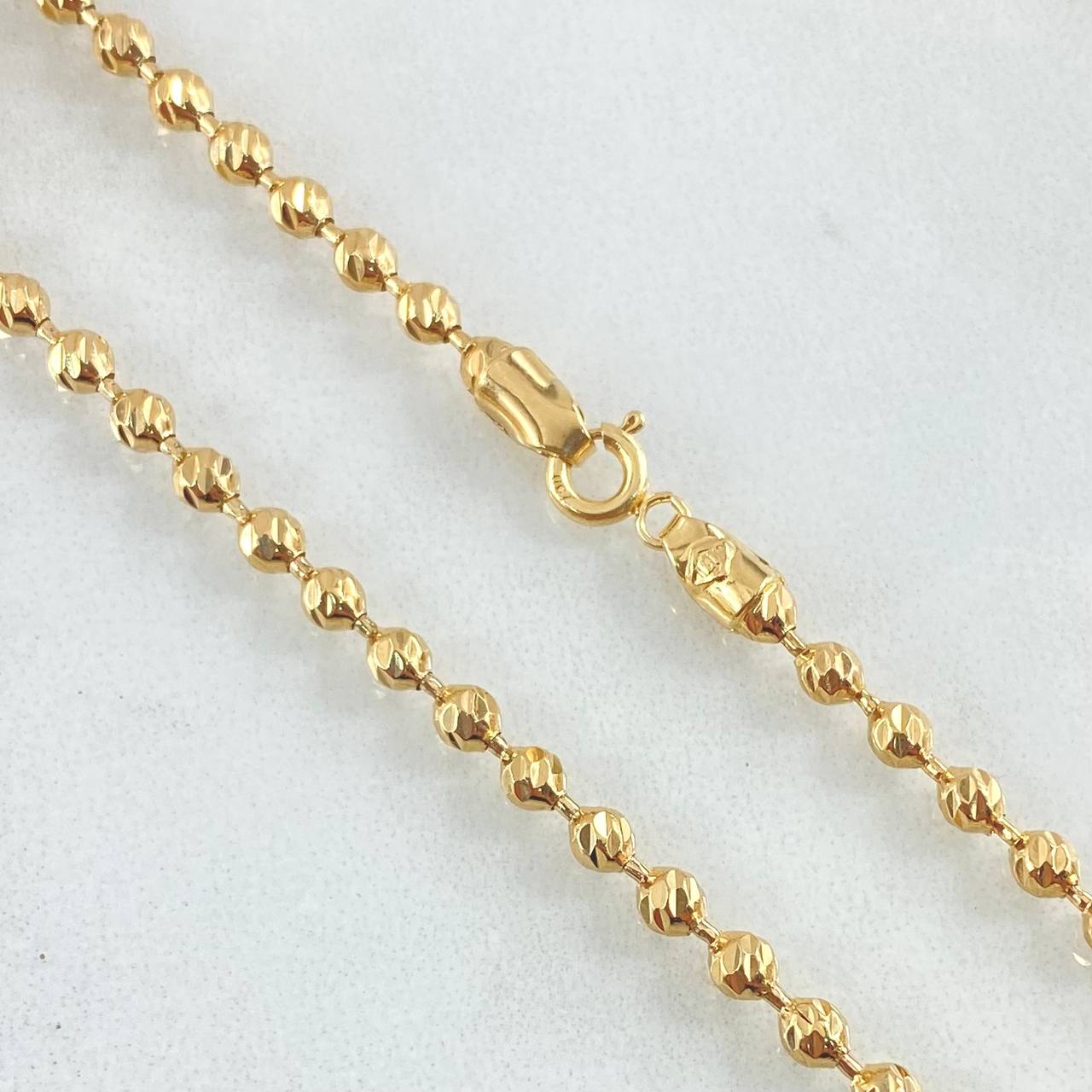 Cadena Militar 14.8gr / 50cm / Oro Amarillo Nac.Esp. 18K