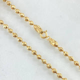 Cadena Militar 14.8gr / 50cm / Oro Amarillo Nac.Esp. 18K