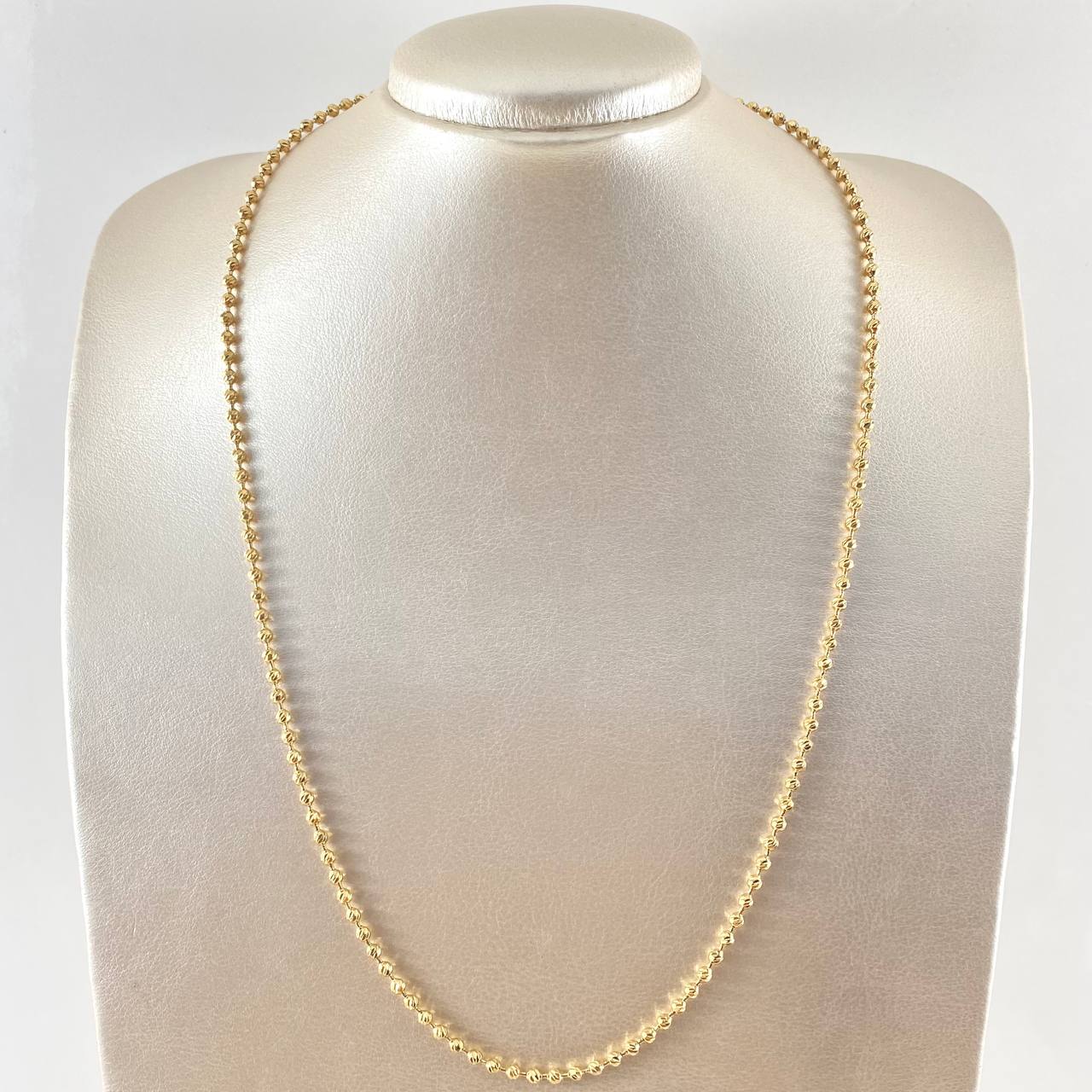 Diamond Cut Military Chain 14.2gr / 19 3/4 in / 3mm Yellow Gold 18K ©