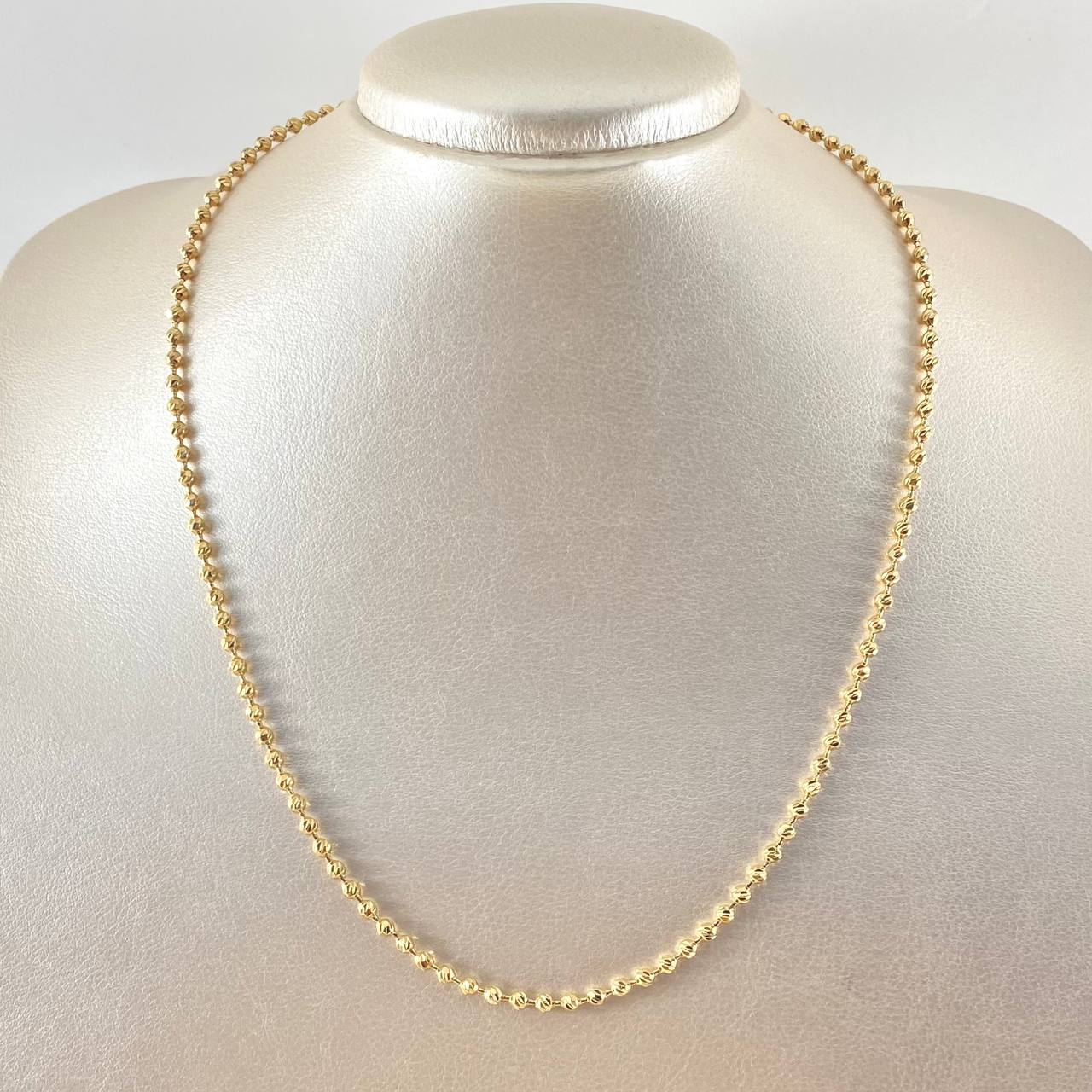 Cadena Militar 14.8gr / 50cm / Oro Amarillo Nac.Esp. 18K