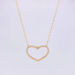 Set Cadena Singapur + Dije Silueta Corazón / 2.05g / 24 in Oro Amarillo 18K