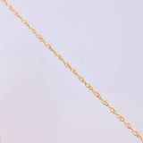 Set Cadena Singapur + Dije Silueta Corazón / 2.05g / 24 in Oro Amarillo 18K