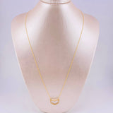 Set Cadena Singapur + Dije Silueta Corazón / 2g / 24 in Oro Amarillo 18K