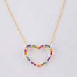 Set Cadena Singapur + Dije Silueta Corazón / 2g / 24 in Oro Amarillo 18K