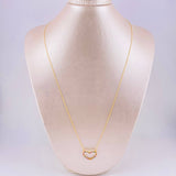Set Cadena Singapur + Dije Silueta Corazón / 2g / 24 in Oro Amarillo 18K