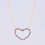 Set Cadena Singapur + Dije Silueta Corazón / 2.05g / 24 in Oro Amarillo 18K