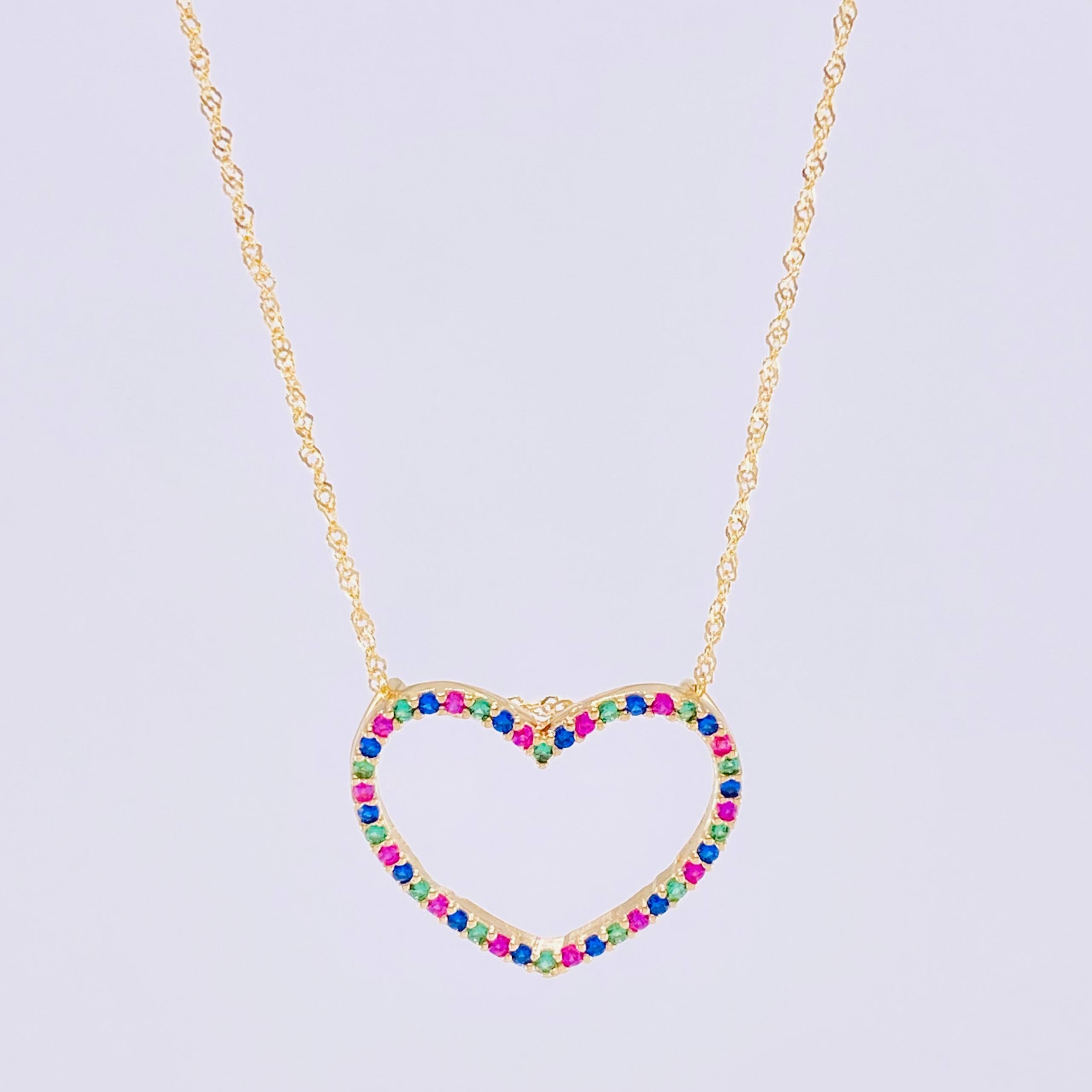 Set Cadena Singapur + Dije Silueta Corazón / 2.05g / 24 in Oro Amarillo 18K