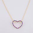 Set Cadena Singapur + Dije Silueta Corazón / 2.05g / 24 in Oro Amarillo 18K