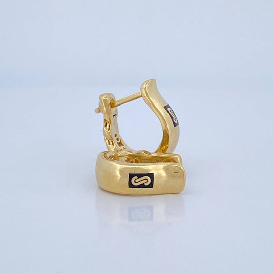 Candongas Cubana Monaco 4.15gr / 1.5cm / Oro Amarillo +4 18K &