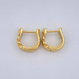 Candongas Cubana Monaco 4.15gr / 1.5cm / Oro Amarillo +4 18K &