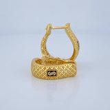 Cubana Infinity Hoop Earrings 6.05gr / 0.8in / 18K Gold +4$