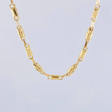 Cadena Rustica Cilindro 13.85gr / 26 1/2 in / 4.5mm Oro Amarillo 18K *