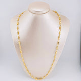 Cadena Rustica Cilindro 13.85gr / 26 1/2 in / 4.5mm Oro Amarillo 18K *