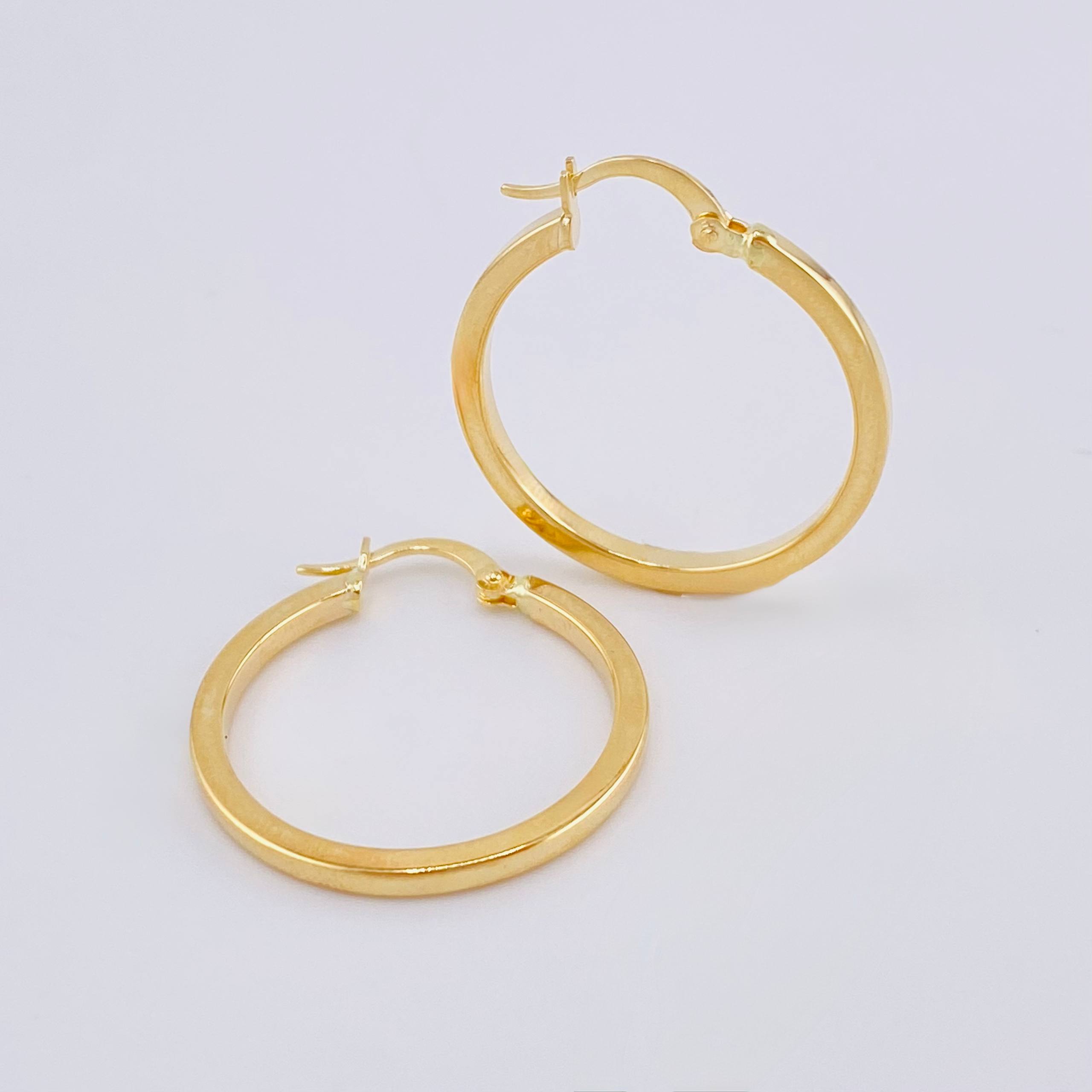 Candongas Miku 2 g / 1 1/4 in Oro Amarillo 18K