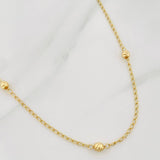 Cadena Espiga 2.9 g / 17 in / 4 mm Oro Amarillo 18K