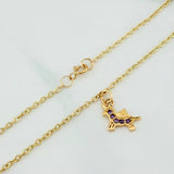 Tobillera Aro Seguido Unicornio 1.75 g / 9 3/4 in / 4 mm Oro Amarillo 18K