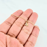Tobillera Aro Seguido Unicornio 1.75 g / 9 3/4 in / 4 mm Oro Amarillo 18K
