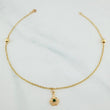 Tobillera Aro Seguido Corona 1.7 g / 9 3/4 in / 4 mm Oro Amarillo 18K