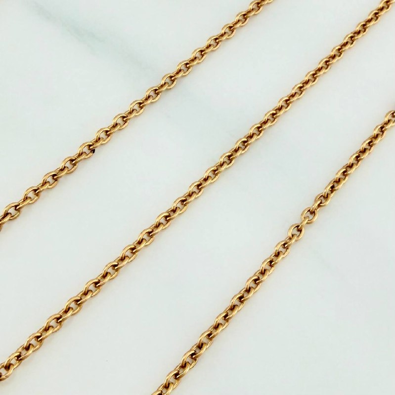 Cadena Aro Seguido Corazon 4.5 g / 21 in / 1.53 mm Oro Amarillo 18K