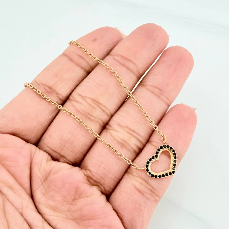Cadena Aro Seguido Corazon 4.5 g / 21 in / 1.53 mm Oro Amarillo 18K