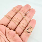 Cadena Aro Seguido Corazon 4.5 g / 21 in / 1.53 mm Oro Amarillo 18K