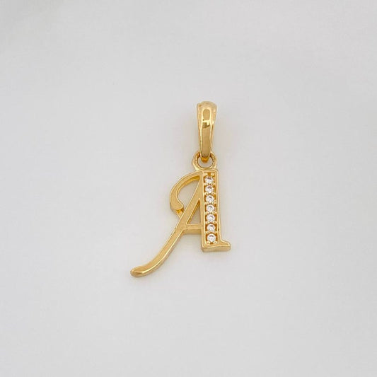Dije Letra A 1 g / 3/4 in Oro Amarillo 18K