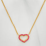 Classic Link Chain Heart 4.2 g / 18 3/4 in / 1.74 mm Yellow Gold 18K