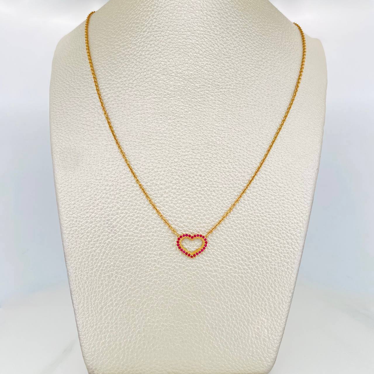 Classic Link Chain Heart 4.2 g / 18 3/4 in / 1.74 mm Yellow Gold 18K