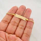 Pulso Placa Rectangular 3.1 g / 6 3/4 in / 2.23 mm Oro Amarillo 18K