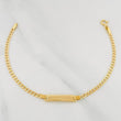 Pulso Placa Rectangular 1.7 g / 6 1/4 in / 1.26 mm Oro Amarillo 18K