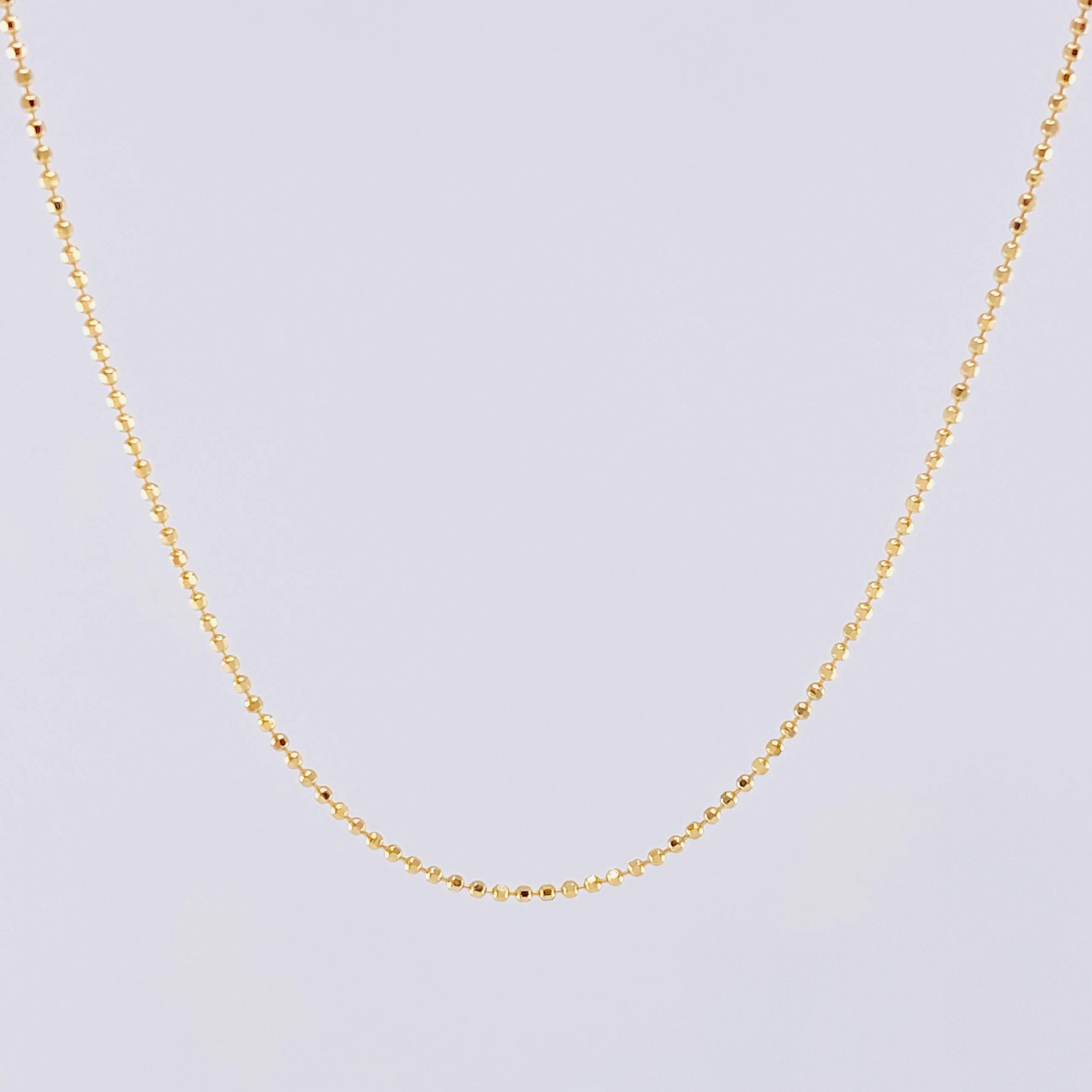 Military Chain 2.1g / 20 in / 1mm 18K Yellow Gold