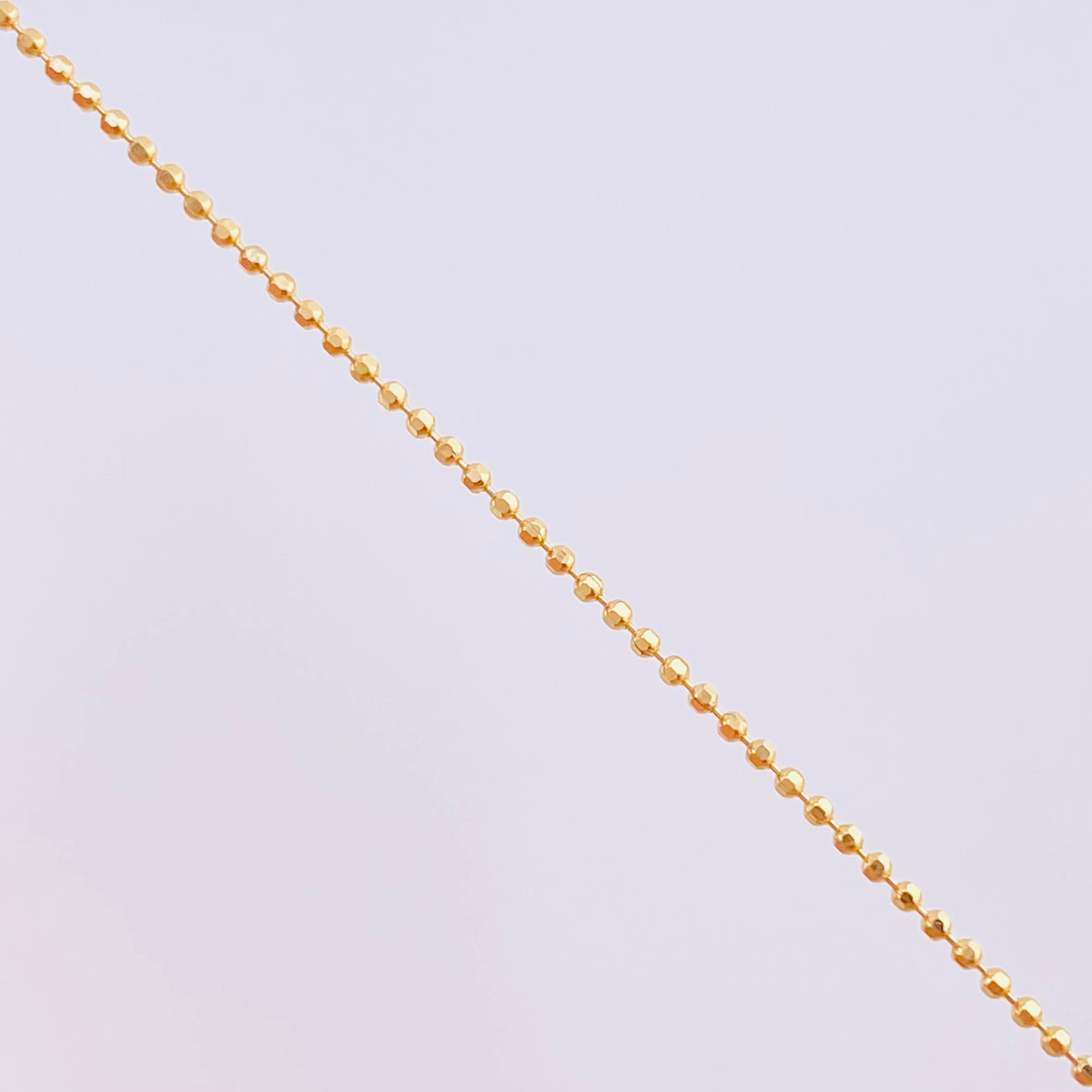 Military Chain 1.65g / 16 in / 1mm Yellow Gold 18K