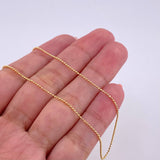 Military Chain 1.65g / 16 in / 1mm Yellow Gold 18K