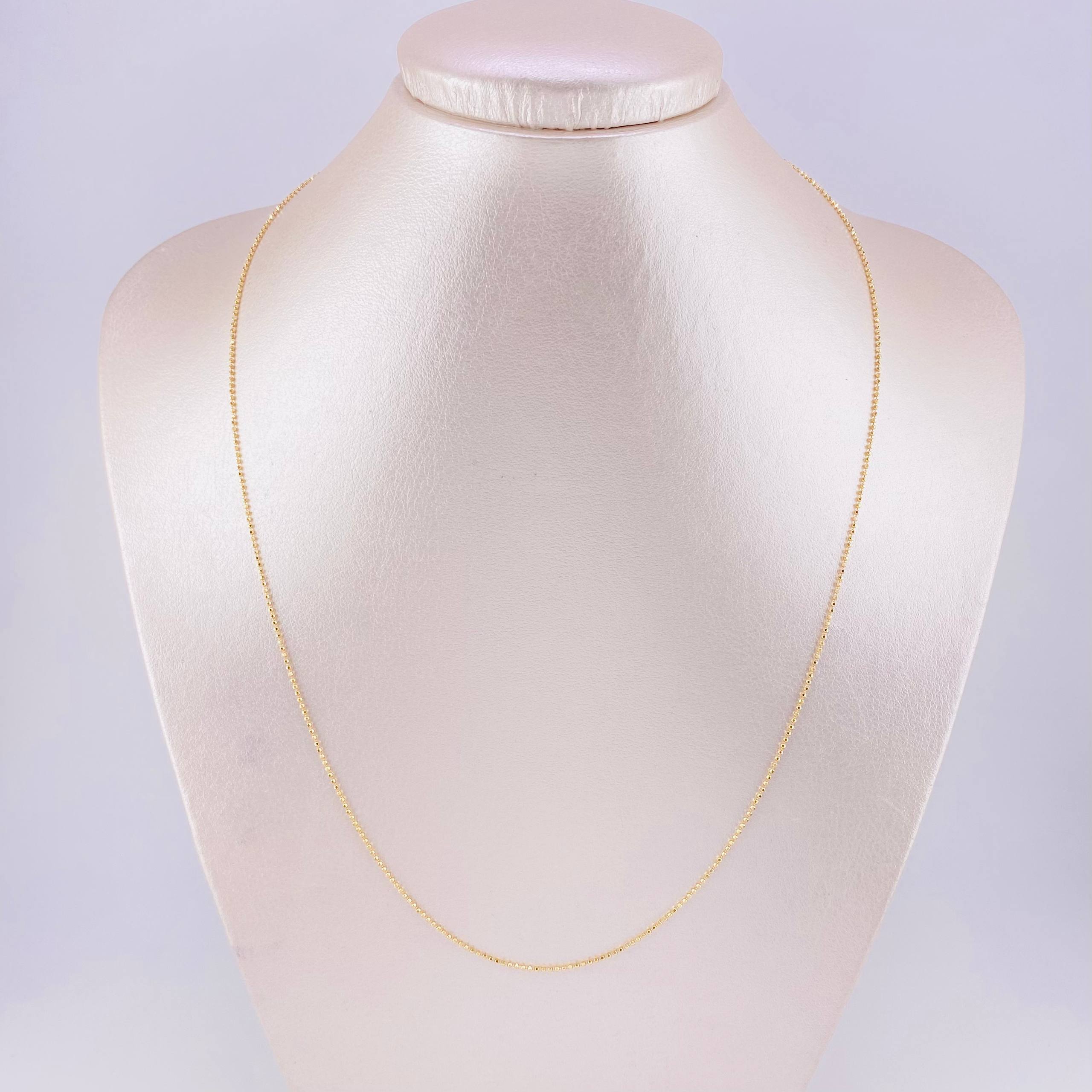 Military Chain 2.1g / 20 in / 1mm 18K Yellow Gold