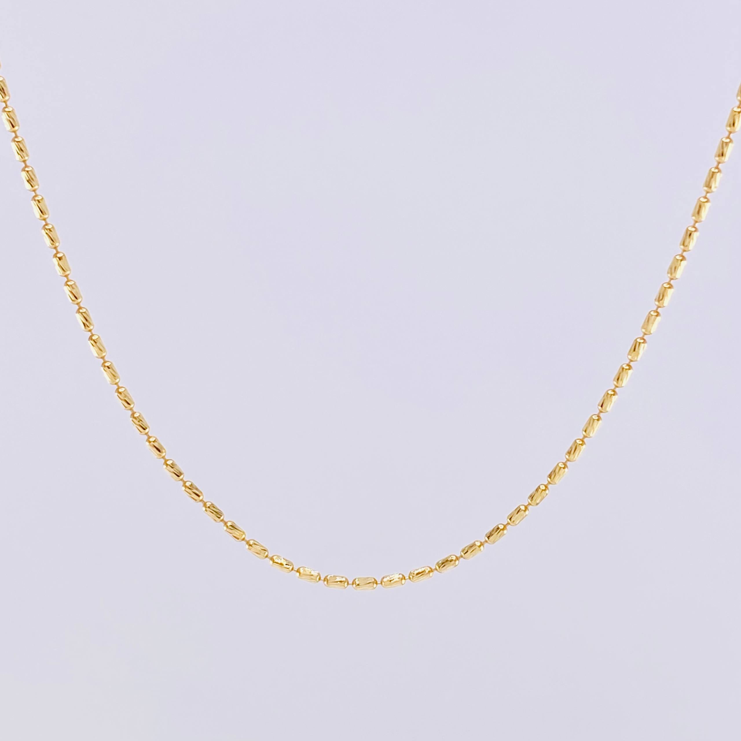 Cadena Morse 1.35g / 16 in / 1mm Oro Amarillo 18K