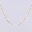 Cadena Morse 1.35g / 16 in / 1mm Oro Amarillo 18K