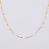 Cadena Morse 1.5g / 18 in / 0.75mm Oro Amarillo 18K