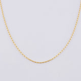 Cadena Morse 1.35g / 16 in / 1mm Oro Amarillo 18K