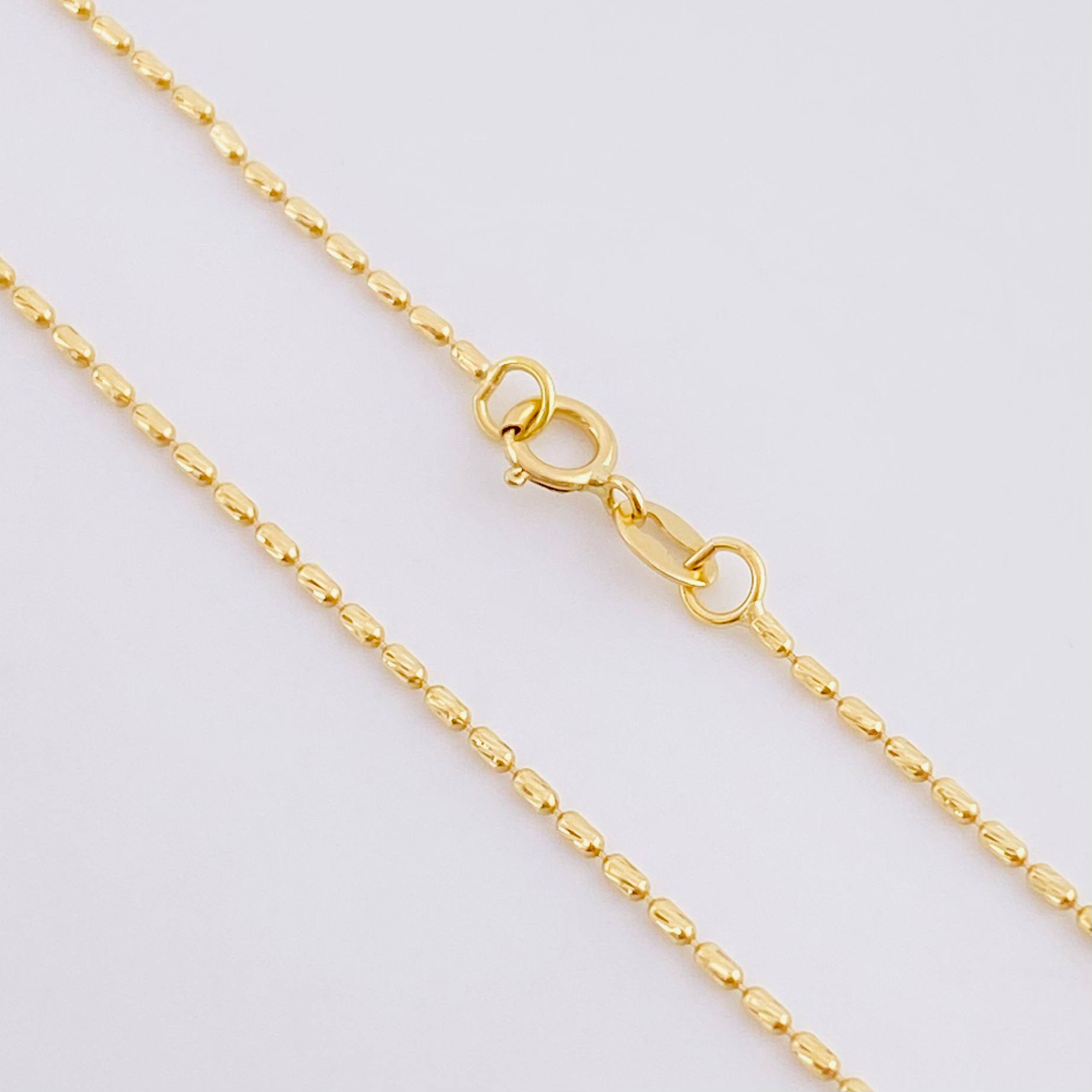 Cadena Morse 1.35g / 16 in / 1mm Oro Amarillo 18K