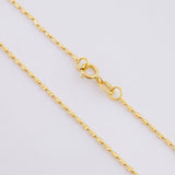 Cadena Morse 1.35g / 16 in / 1mm Oro Amarillo 18K